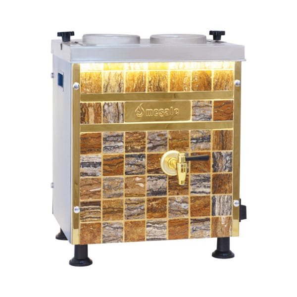 Natural Stone Ahşap Desenli Traverten FE2 Çay Kazanı