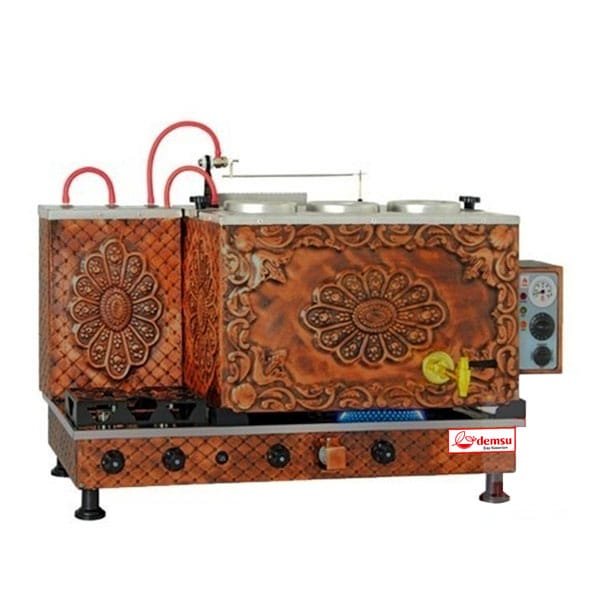 Full Elektrikli Antik Bakır İç Bakır Dış Bakır Çay Kazanı 3DM