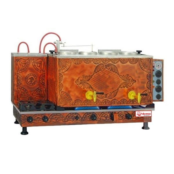 Full Elektrikli Antik Bakır İç Krom Dış Bakır Çay Kazanı 4DM